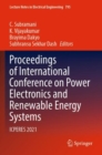 Proceedings of International Conference on Power Electronics and Renewable Energy Systems : ICPERES 2021 - Book