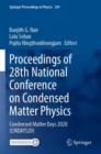 Proceedings of 28th National Conference on Condensed Matter Physics : Condensed Matter Days 2020 (CMDAYS20) - Book