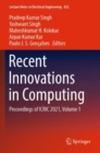Recent Innovations in Computing : Proceedings of ICRIC 2021, Volume 1 - Book
