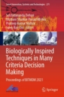 Biologically Inspired Techniques in Many Criteria Decision Making : Proceedings of BITMDM 2021 - Book