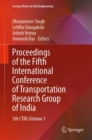 Proceedings of the Fifth International Conference of Transportation Research Group of India : 5th CTRG Volume 1 - Book