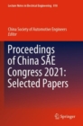 Proceedings of China SAE Congress 2021: Selected Papers - Book