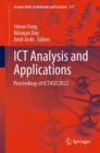 ICT Analysis and Applications : Proceedings of ICT4SD 2022 - Book