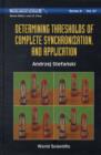 Determining Thresholds Of Complete Synchronization, And Application - Book