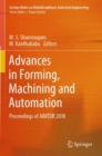 Advances in Forming, Machining and Automation : Proceedings of AIMTDR 2018 - Book
