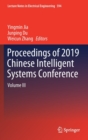 Proceedings of 2019 Chinese Intelligent Systems Conference : Volume III - Book