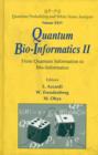 Quantum Bio-informatics Ii: From Quantum Information To Bio-informatics - Book
