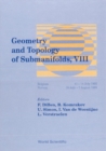 Geometry And Topology Of Submanifolds Viii - eBook