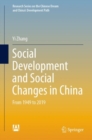 Social Development and Social Changes in China : From 1949 to 2019 - Book