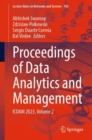 Proceedings of Data Analytics and Management : ICDAM 2023, Volume 2 - Book