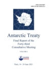 Final Report of the Forty-third Antarctic Treaty Consultative Meeting. Volume 1 - Book