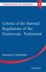 Criteria of the Internal Regulations of the Democratic Parliament - Book
