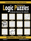 Medium Logic Puzzles & Brain Games for Adults : 500 Puzzles & 12 Puzzle Types (Sudoku, Fillomino, Battleships, Calcudoku, Binary Puzzle, Slitherlink, Sudoku X, Masyu, Jigsaw Sudoku, Minesweeper, Sugur - Book