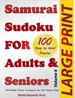 Samurai Sudoku for Adults & Seniors : 500 Easy to Hard Sudoku Puzzles Overlapping into 100 Samurai Style - Book