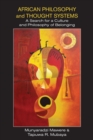African Philosophy and Thought Systems. A Search for a Culture and Philosophy of Belonging - Book