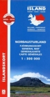 North East Iceland Map 1:300 000 - Book