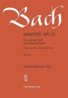 CANTATA BWV 23 THOU VERY GOD & DAVIDS SO - Book