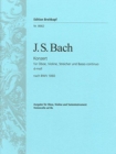 DOUBLE CONCERTO IN D MINOR RECONSTRUCTIO - Book