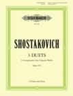 SHOSTAKOVICH 3 DUETS VIOLIN ENSEMBLE - Book