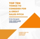 Top Ten Things to Consider for a Great Sales Pitch - eBook