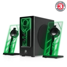GOgroove Bass PULSE 2.1 Speakers (Green)-image-0637836583294