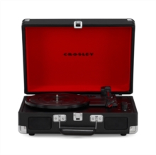 Cruiser Plus Deluxe Portable Turntable Record player Deck (Black)- Now With Bluetooth Out-image-0710244250498