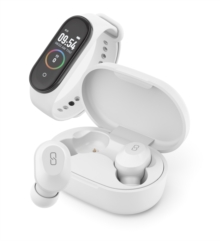 Sport pack  - TWS Earphones + activity Tracker KEPLER (White)-image-3700789509349