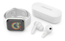 Ledwood-Pack Urban -Tws Earphones & Smartwatch-(White)-image-3700789510468