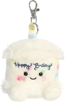 Happy Birthday Cake Clip-on Key Ring