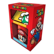 Super Mario (mario) Mug Coaster Keychain Gift Set, Multi