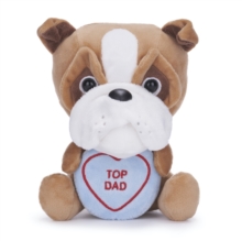 Love Hearts 7" Top Dad Bulldog Plush Gift