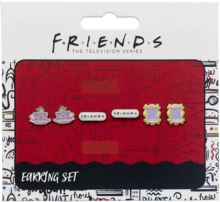 FRIENDS TV Show Set of 3 Earring Studs; Frame, Coffee Cup, - Zinc / Copper / Aluminium