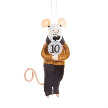 Sass & Belle Felt Dancing Judge Mouse Christmas Tree Decoration