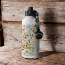 OS Map 600ml Metal Water Bottle - Lake District National Park