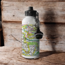 OS Map 600ml Metal Water Bottle - The Broads