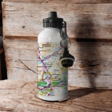 OS Map 600ml Metal Water Bottle - Snowdonia National Park