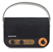 Aiwa Vintage Style Portable Radio & Speaker (FM/USB/AUX/BT)-image-8435256896688