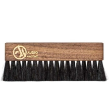 Walnut Wood Brush Natural With Antistatic Goat And Nylon Fiber Deluxe Dry And Wet Cleaning