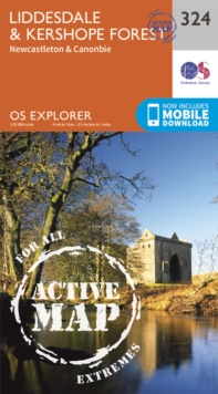 Ordnance Survey OS Map of Liddesdale & Kershope Forest: Explorer 324