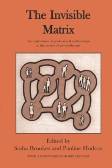 Invisible Matrix : An Exploration of Professional Relationships in the Service of Psychotherapy