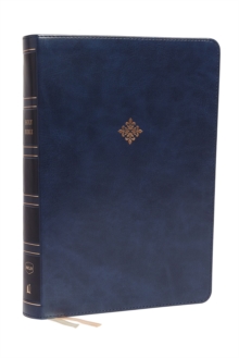 NKJV Holy Bible, Super Giant Print Reference Bible, Blue Leathersoft, 43,000 Cross references, Red Letter, Comfort Print: New King James Version