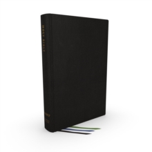 NET Bible, Thinline Large Print, Genuine Leather, Black, Thumb Indexed, Comfort Print : Holy Bible