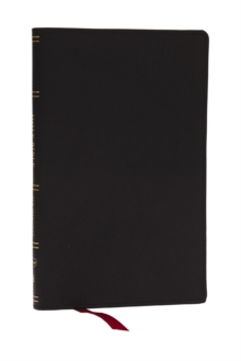 KJV, Personal Size New Testament, Black Genuine Leather, Red Letter, Comfort Print