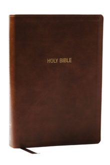 Thomas Nelson NKJV Foundation Study Bible, Wide-Margin, Brown Leathersoft, Red