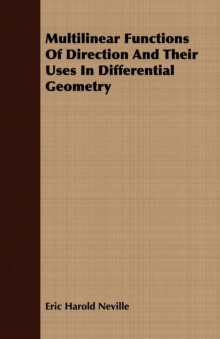 Multilinear Functions Of Direction And Their Uses In Differential Geometry