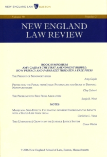 New England Law Review: Volume 50, Number 2 - Winter 2016