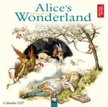 British Library: Alice's Adventures in Wonderland Mini Wall Calendar 2027 (Art Calendar)-image-9781806941452