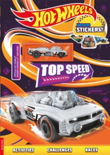 Hot Wheels: Top Speed Sticker Activity Book (Toy Car Included)