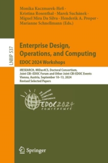 Enterprise Design, Operations, and Computing. EDOC 2024 Workshops : iRESEARCH, MIDas4CS, Doctoral Consortium, Joint CBIEDOC Forum and Other Joint CBI-EDOC Events, Vienna, Austria, September 1013, 20