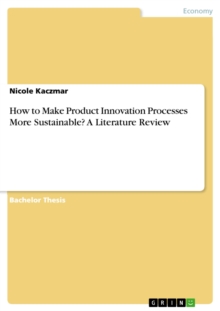 How to Make Product Innovation Processes More Sustainable? A Literature Review